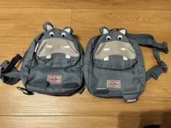 Cath Kids カバ柄 キッズリュック 2個セットのサムネイル