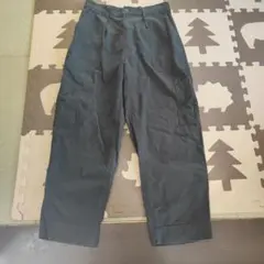 ユニクロ U ワイドフィットベイカーパンツ ブラック　73cm