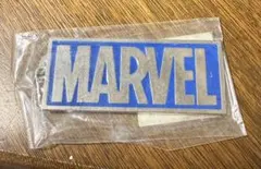 【新品】MARVEL ロゴ メタルキーホルダー ブルー（青） ボールチェーン付きのサムネイル