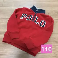 POLO RALPH LAUREN ラルフローレン ハーフジップ フリース 赤