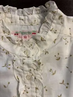 Bonpoint 花柄 フリル長袖ブラウス 10A（140）