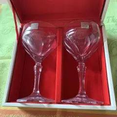 HOYAカットガラス ワイングラス 2個セット