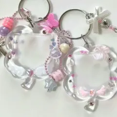 トレカケース キーホルダー ウィッシュコア クローバー レジン