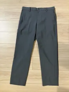 グレー スラックス Lサイズ ポリエステル グローバルワーク