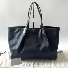 セラピアン　STEPAN製 スモール SECRET トートバッグ　紺色　ネイビー