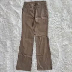 ブラッパーズ フレアパンツ ブーツカット ベージュ S相当 Y2K 美脚　脚長
