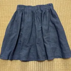 GLOBAL WORKフレアスカート インナーパンツ付き