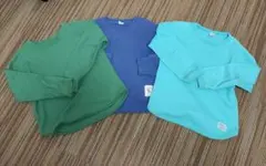 ワッフル　長袖　120 3枚セット