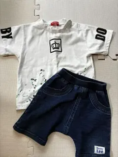 ベビードール　Lee ハーフパンツ 半袖　80 90