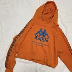 Kappa オレンジ フード付きパーカー