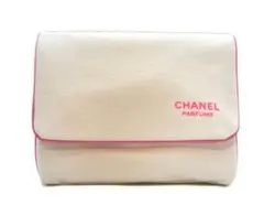 CHANELPARFUMSポーチ マルチケース ホワイト系ノベルティ