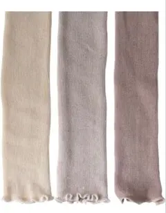 SOWAN ベビーレッグウォーマーセット アイボリー グレー ダスティピンク