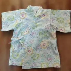 花火模様 甚平 95cm 綿100%