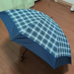 チェック柄折りたたみ傘