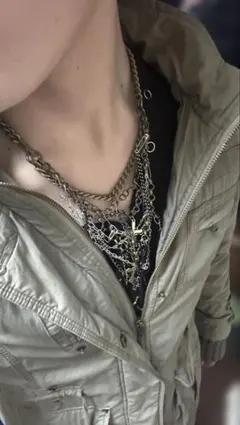 00s archive ミリタリーファージャケット　y2k グランジ　森ガール