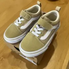 【新品未使用】VANS OLD SKOOL キッズスニーカー 14cm ベージュ
