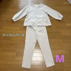 ナノユニバース　パールボタンセットアップ　M