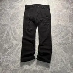 archive gimmick damage Black denim swag - メルカリ