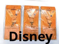新品 非売品 香港ディズニー カードホルダー ３本セット ネックストラップ