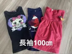 長袖カットソー 3点セット 100cm