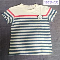 GARACH(ギャラッチ)パンダワッペン ボーダーTシャツ 130サイズ 半袖のサムネイル