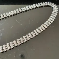 Glitter グリッターネックレスモアサナイト50cm7mm - メルカリ