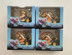 【新品】マリオカート　マリオ　ワリオ　プルバックフィギュア　クッパ