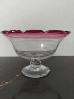 ヴェネチアングラス レースガラス コンポート 高台付き - メルカリ