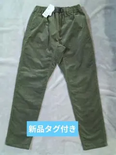 【秋〜冬向け　新品タグ付き】140cm パンツ　10部丈　カーキ色