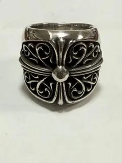 CHROME HEARTS クラシックオーバルクロスリング 17号 鑑定済 - メルカリ