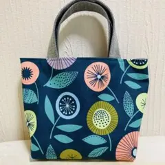 SALE花柄北欧ミニバッグ ハンドメイド