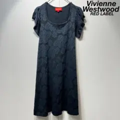 希少 美品 ヴィヴィアンウエストウッドレッドレーベル 総柄 フリル ワンピースのサムネイル