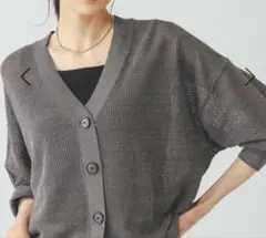 GLOBAL WORK 洗えるドライメッシュカーディガン　REGULAR
