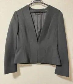 ESPRITMUR ノーカラージャケット グレー 11号