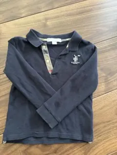 Burberry ネイビー 長袖ポロシャツ 2y 92cm