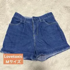 【Mサイズ】Lovetoxic ショート ジーンズパンツのサムネイル