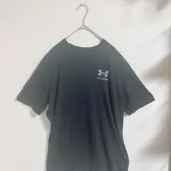 UNDER ARMOUR フットボールTシャツブラックトレーニングジムワークLのサムネイル