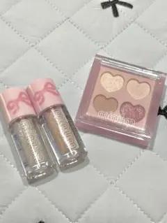 minum アイシャドウパレット & グリッターセット