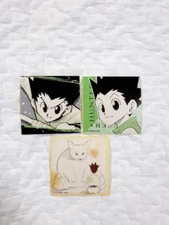 HUNTER×HUNTER ハンター スクエアステッカー 春コレ ゴン 3枚