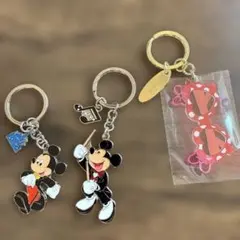 ミッキーマウス アクリルキーホルダー 3個セット