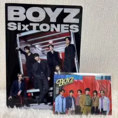 SixTONES BOYZ クリアファイル、キーホルダーセット