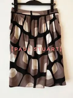 【PAUL STUART】幾何学模様タイトスカートのサムネイル