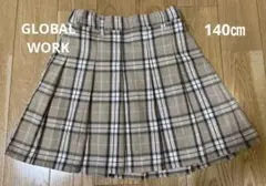 【子供服】GLOBALWORKチェック柄 スカート 140㎝