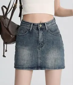 Riff デニム ミニスカート　インナーパンツ付き