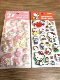 【韓国限定正規品】サンリオシール　ぷっくりシール マシュマロシール マイメロディ