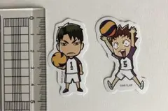 ハイキュー‼︎ ダイカットステッカー　牛島若利、天童覚