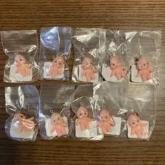 ハンドメイド用　ボールチェーン付きキューピー