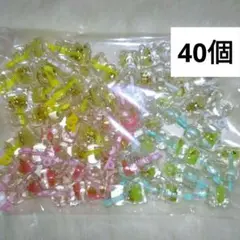 デコパーツ　プラパーツ　蓄光クマボトル4色　40個 【セール品】