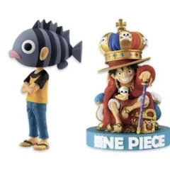 ワンピースベースショップ ワーコレ 尾田栄一郎 ルフィ　2点セット