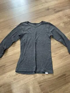 ダークグレー 長袖 Tシャツ レディース インナー トップス